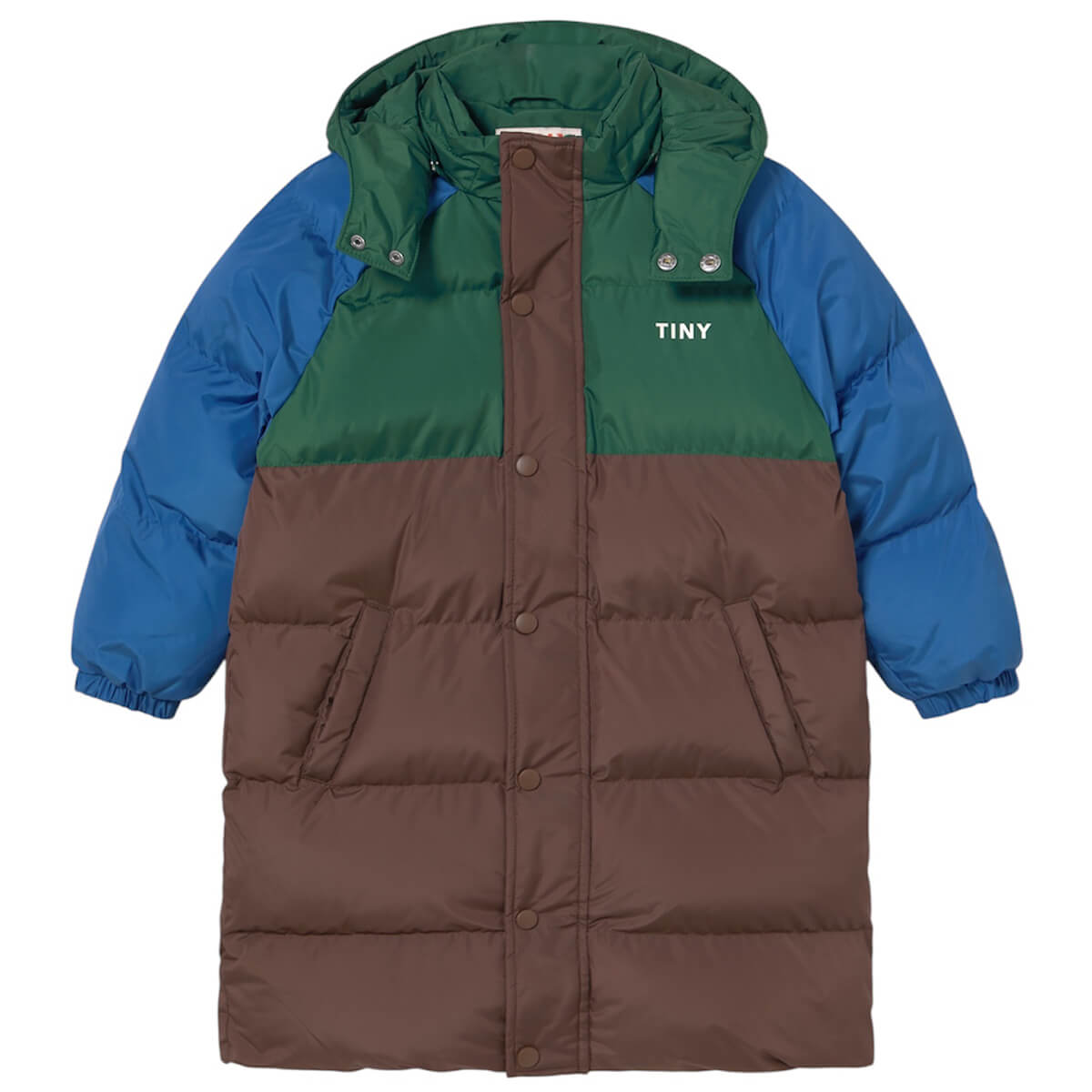 Colour Block Jacket in Dark Brown by Tinycottons – Junior Edition