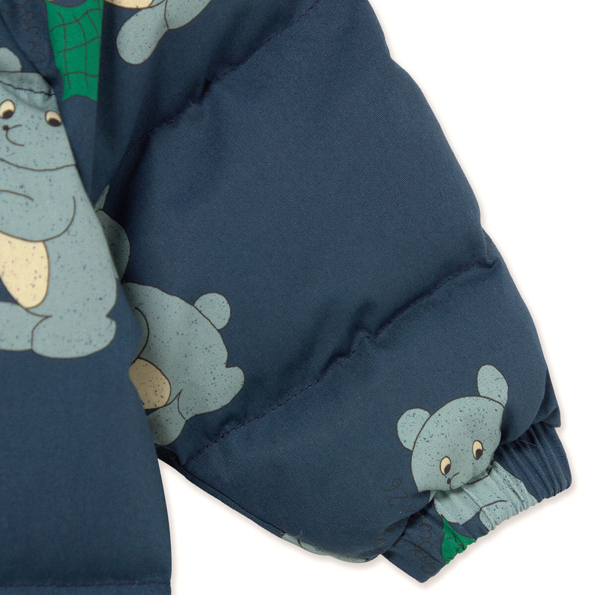 Bears Padded Baby Overall in Light Navy by Tinycottons