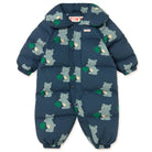 Bears Padded Baby Overall in Light Navy by Tinycottons
