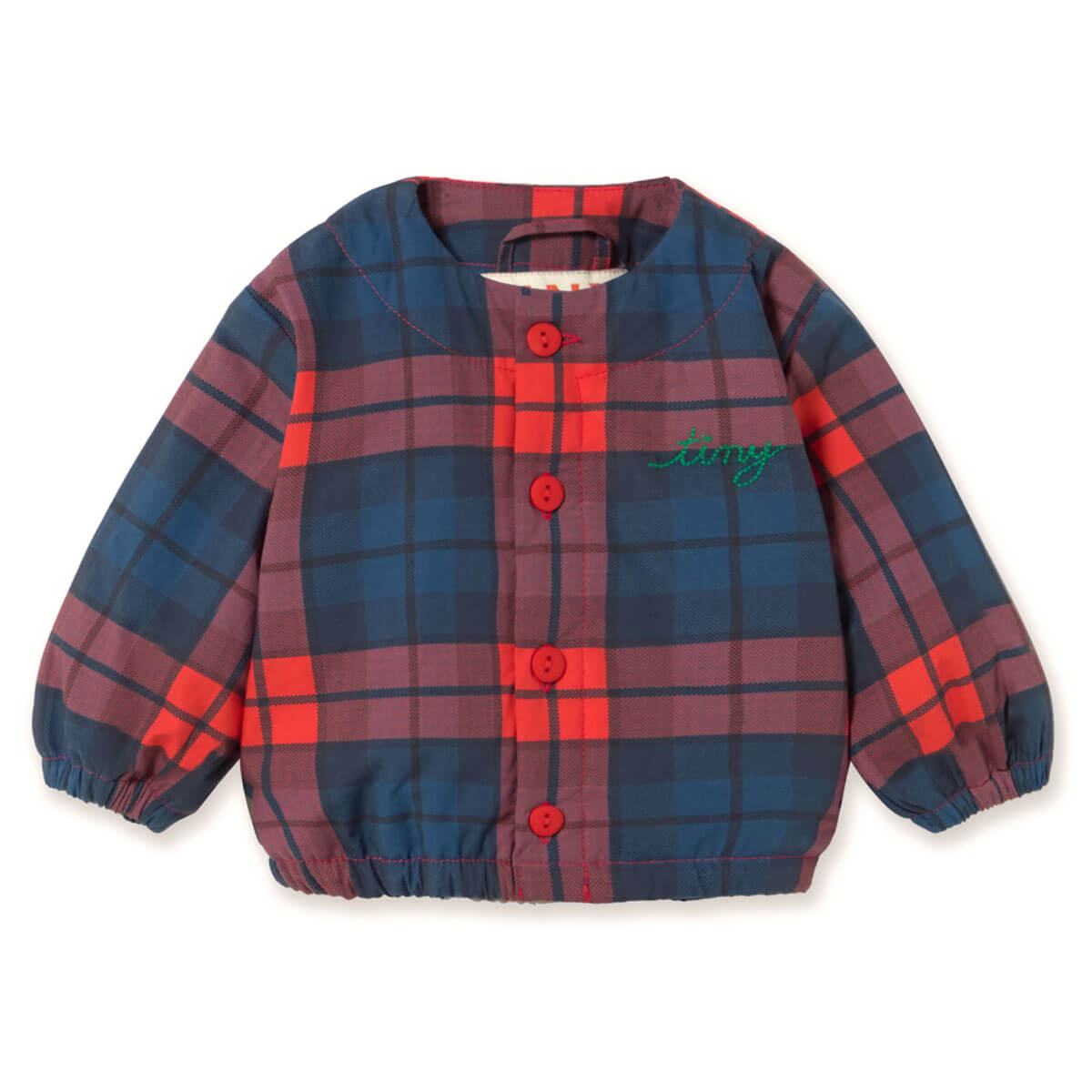 Check Baby Jacket in Multi by Tinycottons