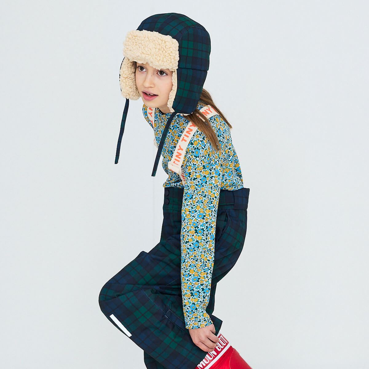Check Chapka in Multi by Tinycottons