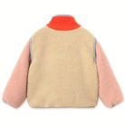 Color Block Sherpa Jacket in Vanilla by Tinycottons