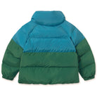 Color Block Short Padded Jacket in Dark Cyan by Tinycottons