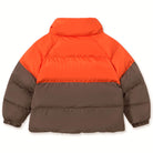 Color Block Short Padded Jacket in Summer Red by Tinycottons