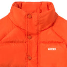 Color Block Short Padded Jacket in Summer Red by Tinycottons