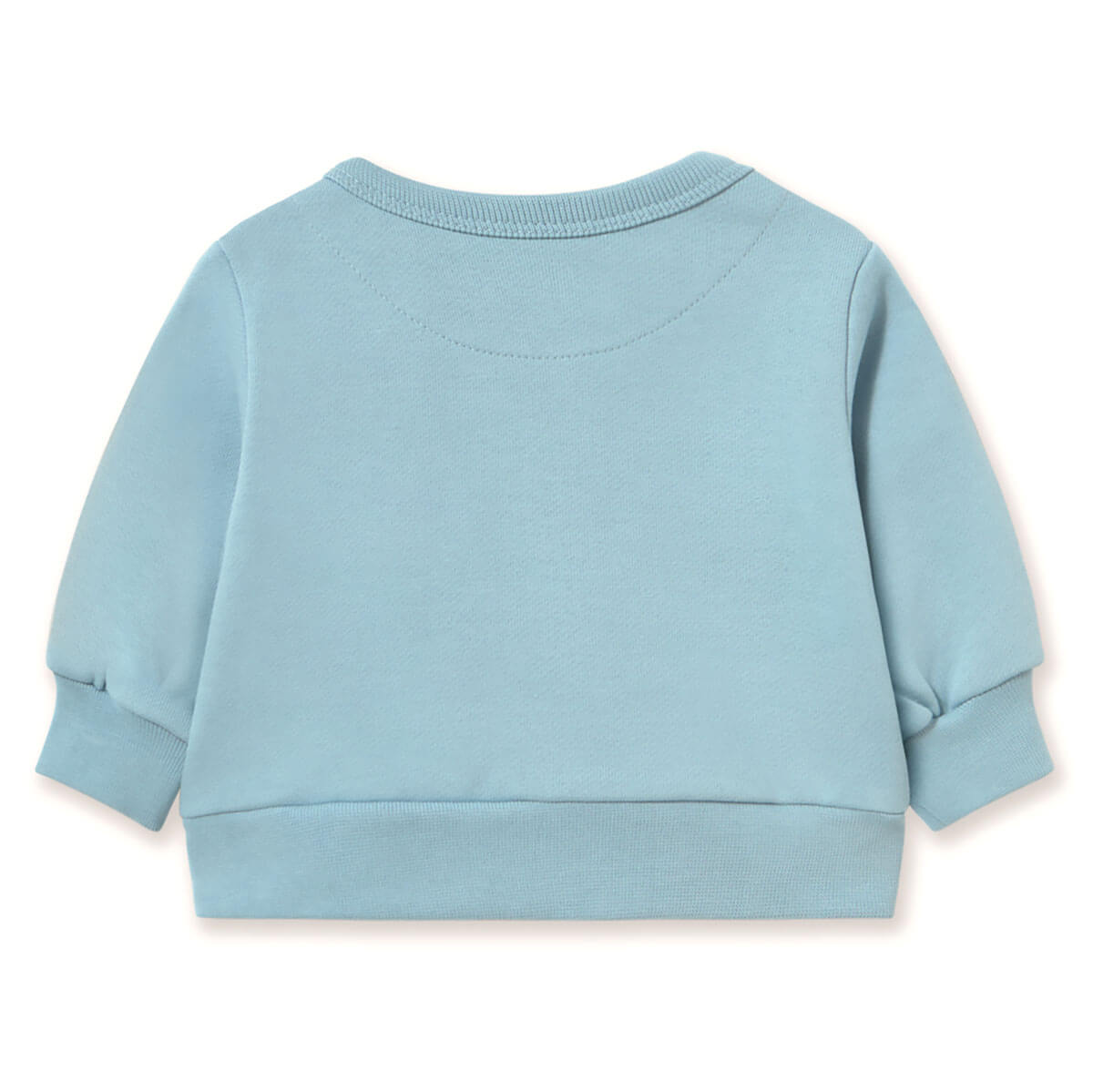 Curly Dog Graphic Baby Sweatshirt in Denim Blue by Tinycottons
