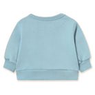 Curly Dog Graphic Baby Sweatshirt in Denim Blue by Tinycottons