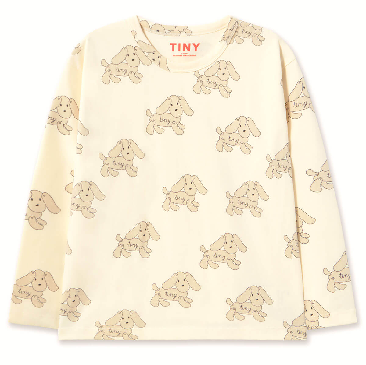 Dogs Tee in Vanilla by Tinycottons