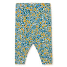 Flower Pattern Rib Baby Pant in Washed Blue by Tinycottons