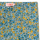 Flower Pattern Rib Pant in Washed Blue by Tinycottons