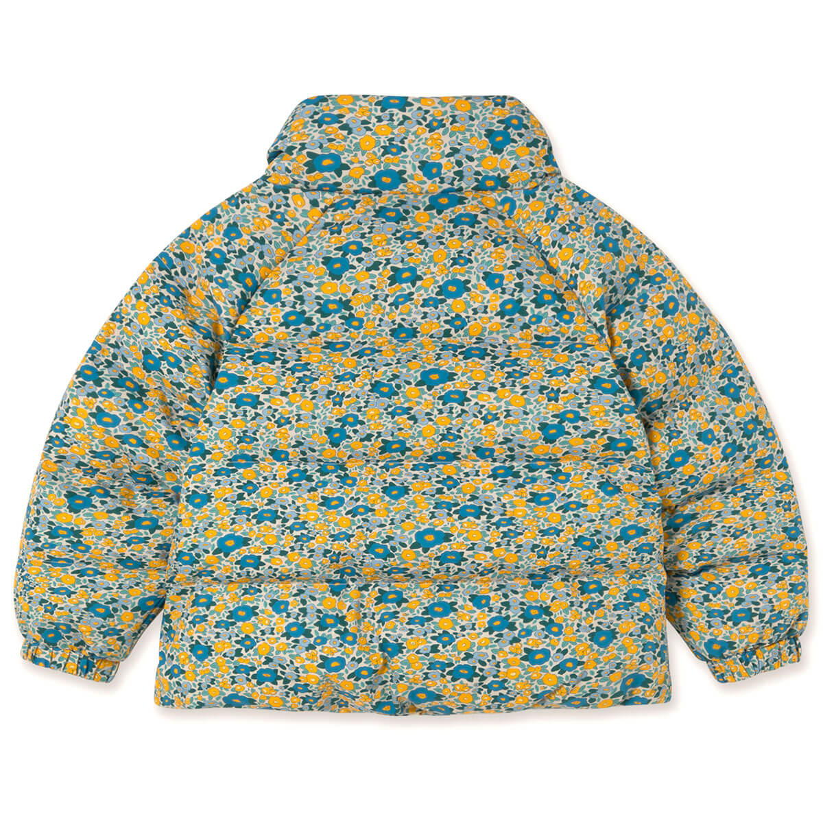 Flower Pattern Short Padded Jacket by Tinycottons