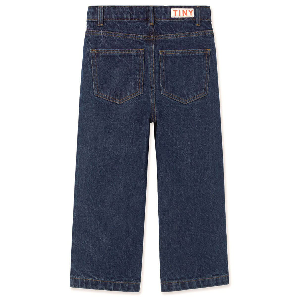 Mini Mushrooms Embroidered Denim Pant by Tinycottons
