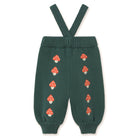 Mini Mushrooms Knitted Baby Pant in Dark Emerald by Tinycottons