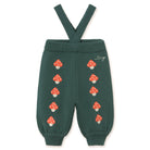 Mini Mushrooms Knitted Baby Pant in Dark Emerald by Tinycottons