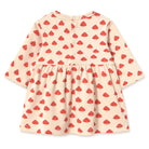 Mini Mushrooms Rib Baby Dress in Ivory by Tinycottons