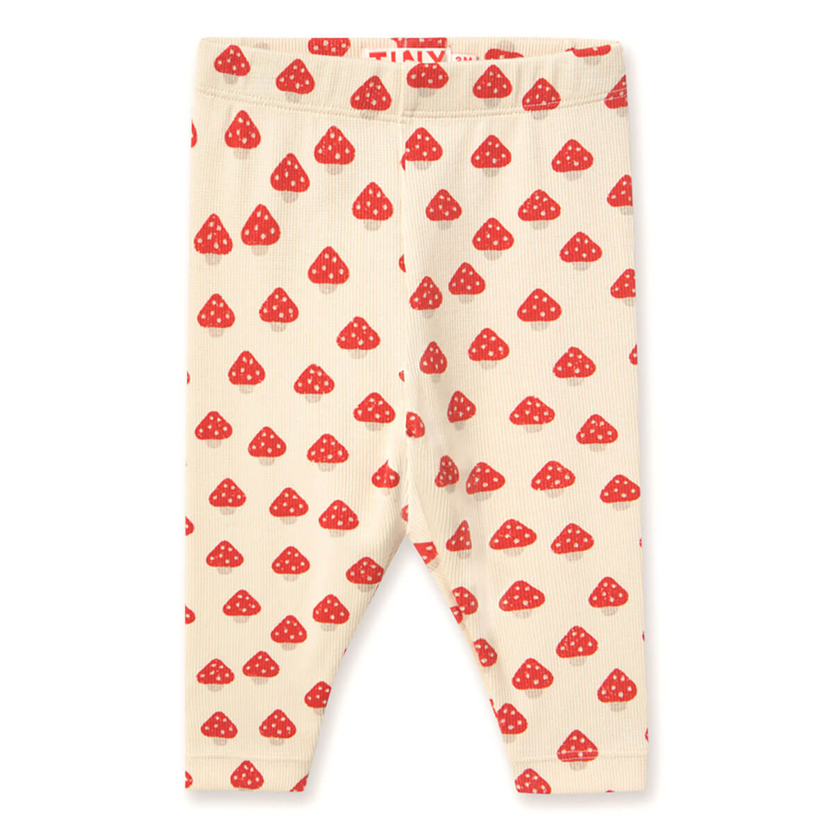 Mini Mushrooms Rib Baby Pant in Ivory by Tinycottons