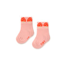 Mushrooms Quarter Baby Socks by Tinycottons
