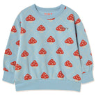 Mushrooms Sweatshirt in Denim Blue by Tinycottons