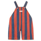 Red Stripes Denim Baby Dungaree by Tinycottons