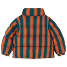 Retro Stripes Short Padded Jacket in Summer Red by Tinycottons