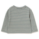 Stripes Rib Baby Jacket in Stormy Blue by Tinycottons