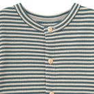 Stripes Rib Baby Jacket in Stormy Blue by Tinycottons