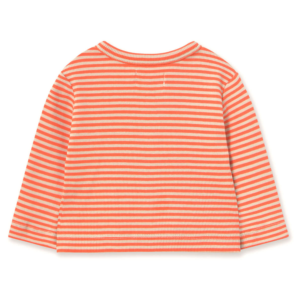 Stripes Rib Baby Jacket in Summer Red by Tinycottons