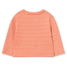 Stripes Rib Baby Jacket in Summer Red by Tinycottons