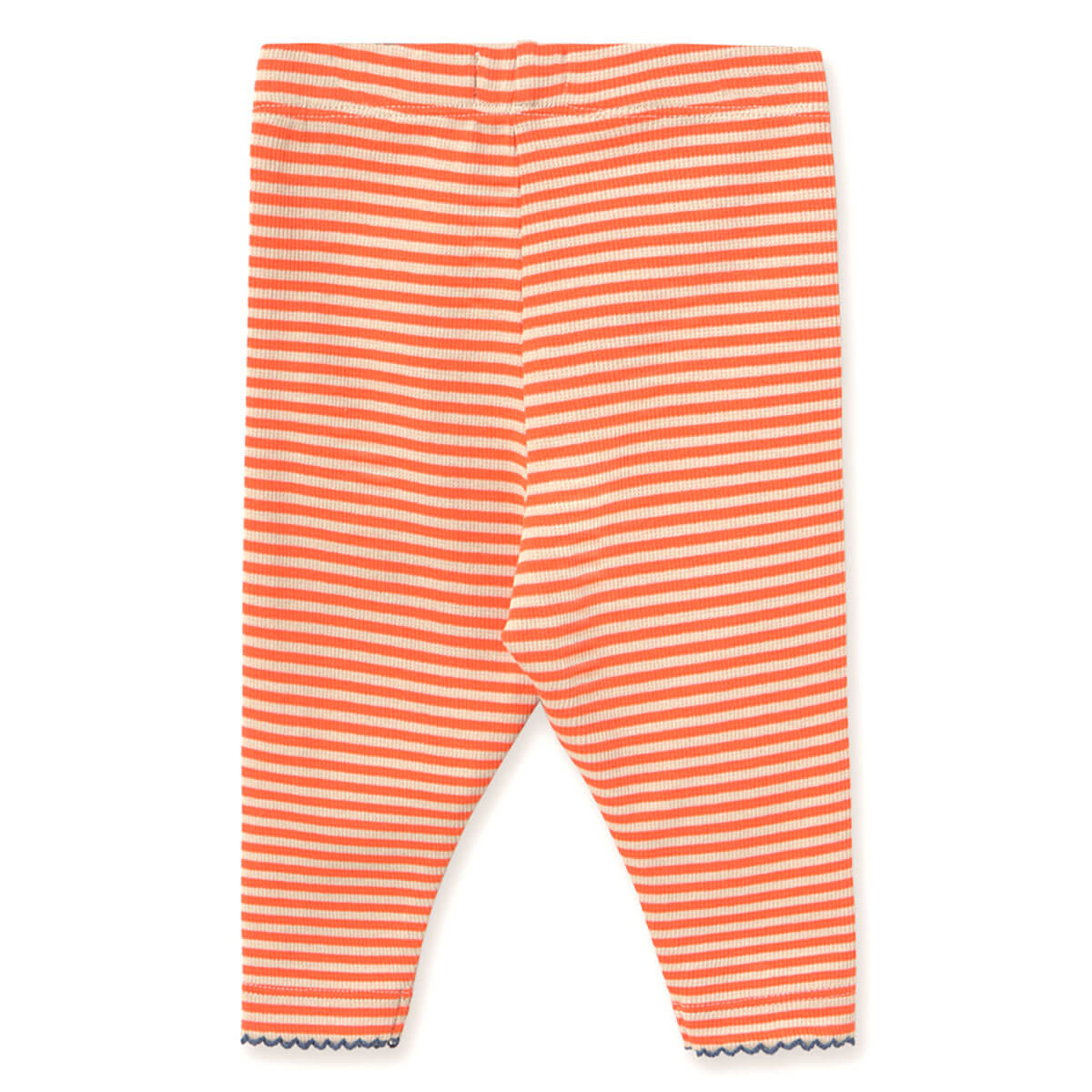 Stripes Rib Baby Pant in Summer Red by Tinycottons