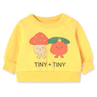 Tiny & Tiny Graphic Baby Sweatshirt in Soft Yellow by Tinycottons
