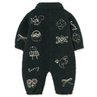 Tiny Apples Sherpa Baby One-Piece in Ink Blue by Tinycottons