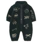 Tiny Apples Sherpa Baby One-Piece in Ink Blue by Tinycottons