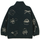 Tiny Apples Sherpa Jacket in Ink Blue by Tinycottons