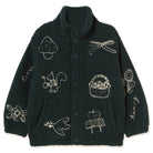 Tiny Apples Sherpa Jacket in Ink Blue by Tinycottons