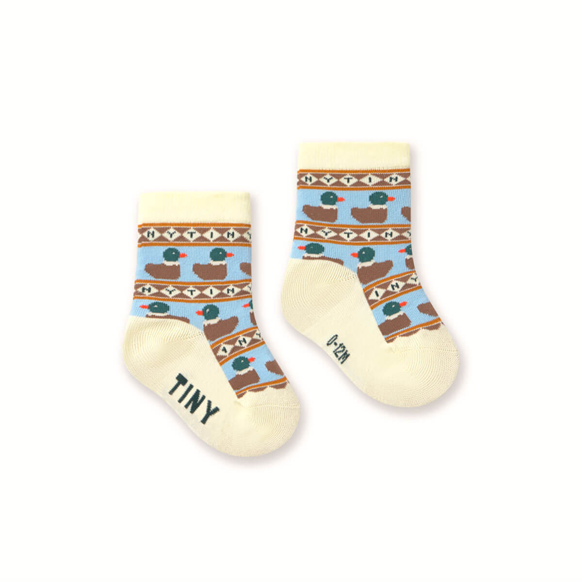 Tiny Ducks Medium Baby Socks by Tinycottons