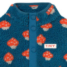Tiny Mushrooms Sherpa Baby One-Piece in Petrol Blue by Tinycottons