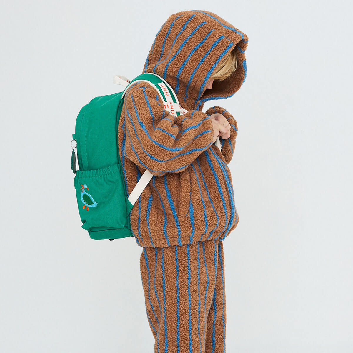 Winter Pond Backpack in Dark Emerald by Tinycottons