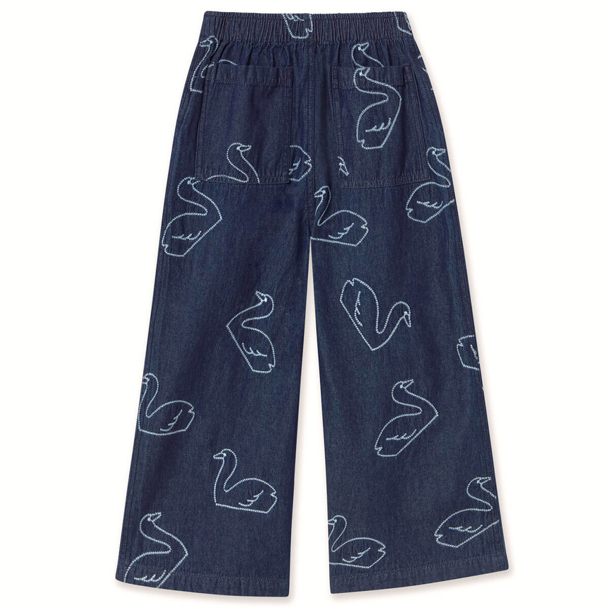 Big Swans Pant in Dark Wash Denim by Tinycottons – Junior Edition