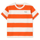 Stripes Knit Tee in Summer Red by Tinycottons