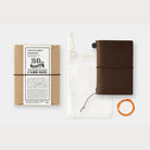 Traveler's Notebook Card Size 20th Anniversary Set in Brown by Traveler's Company