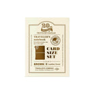Traveler's Notebook Card Size 20th Anniversary Set in Brown by Traveler's Company