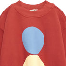 Circles Sweatshirt in Red by True Artist