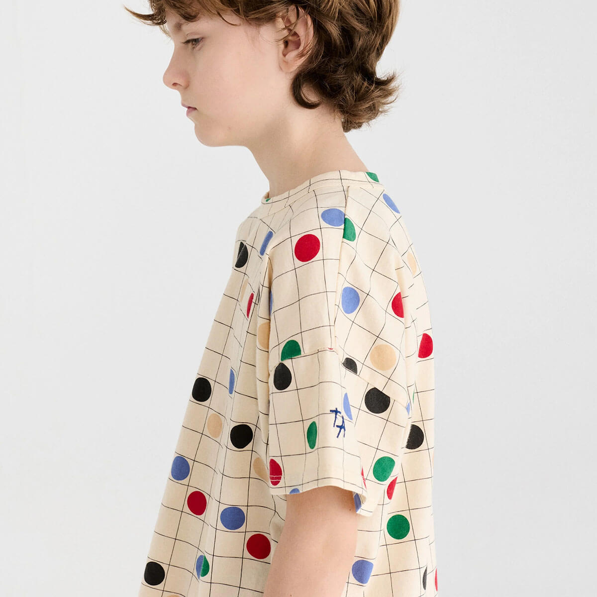 Circles T-Shirt in Off White by True Artist