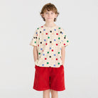 Circles T-Shirt in Off White by True Artist
