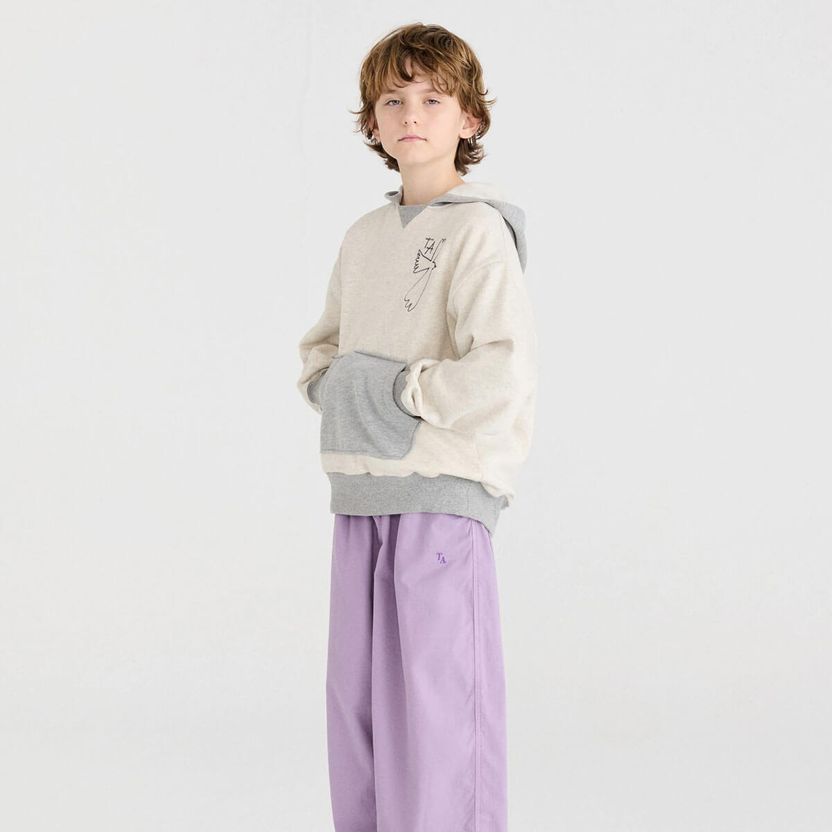 Sweatshirt nº16 in Melange Gray by True Artist