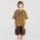 T-Shirt nº05 in Otter Brown by True Artist