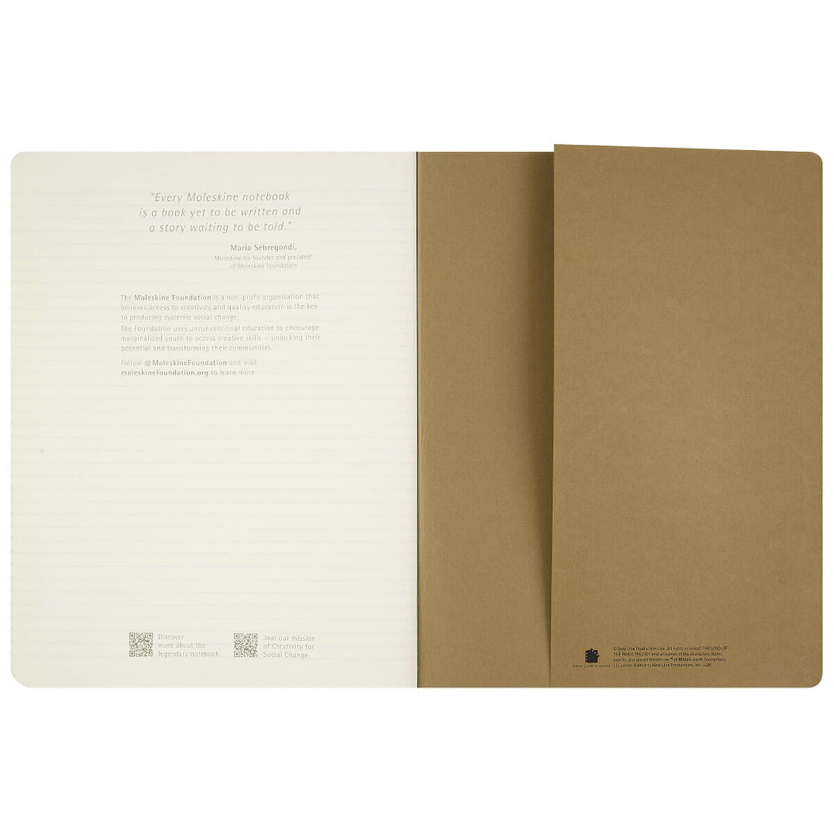 The Lord of the Rings Limited Edition Set of Three XL Cahier Journals by Moleskine