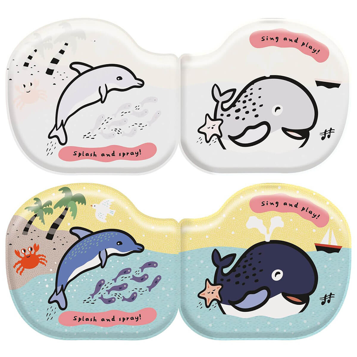 Whale & Friends Colour Change Bath Book By Surya Sajnani