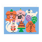 Animal Party Birthday Greetings Card by Odile Ferraille for Wrap