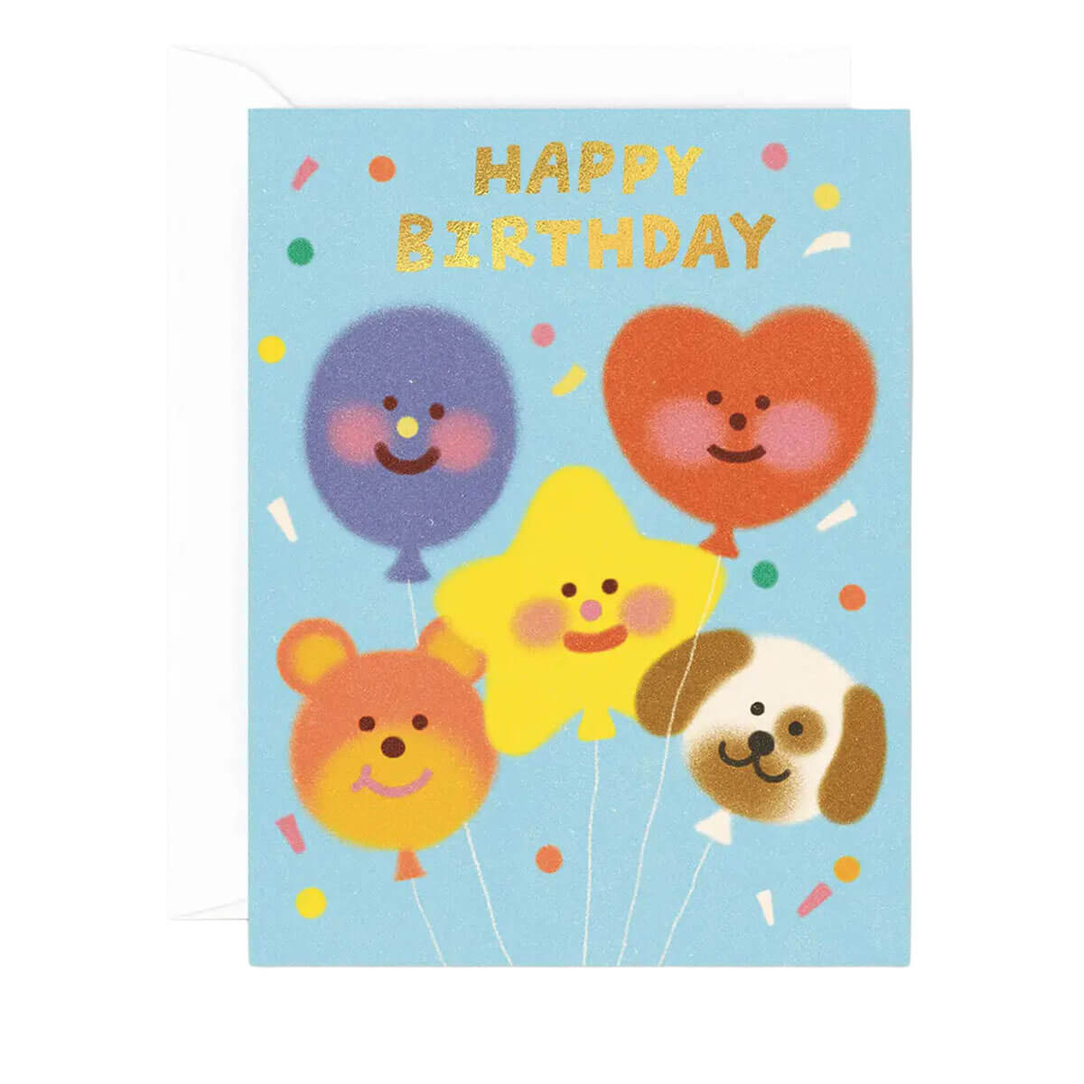 Balloon Gang Birthday Greetings Card by Zoey Kim for Wrap